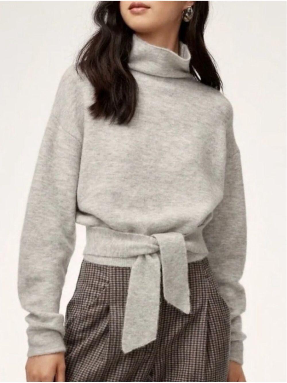 Aritzia Wilfred Lorin Sweater Alpaca Blend Sweater Sz S Oversized Baggy Comfy